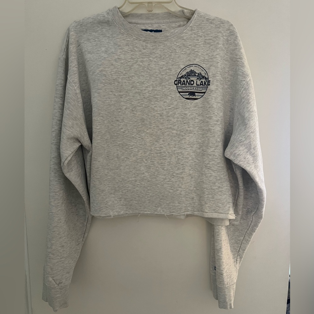 Grand Lake, CO Cropped Sweater